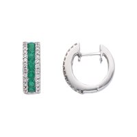 Orecchini Babila Milano Donna in Oro bianco Smeraldo 0.45 Ct 242093 - 242093